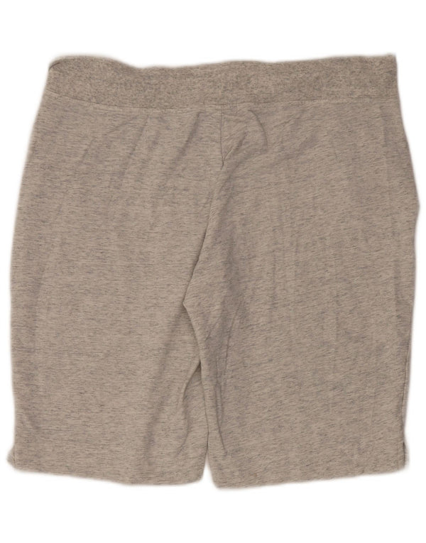 Eddie Bauer Damen Sportshorts UK 18 XL Grau gefleckte Baumwolle