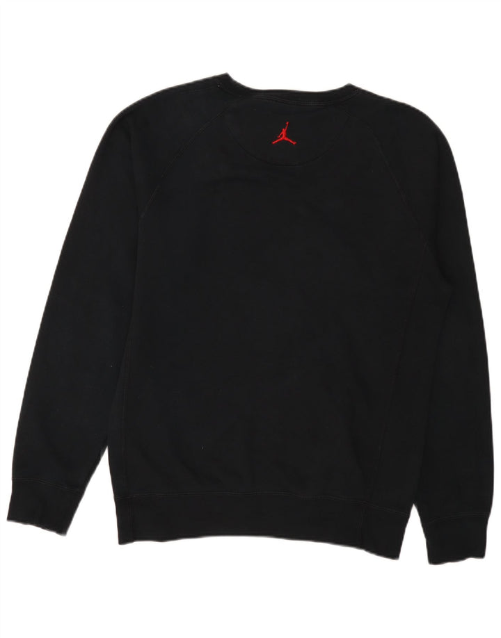 Jordan Herren-Sweatshirt mit Grafik, Größe S, schwarze Baumwolle
