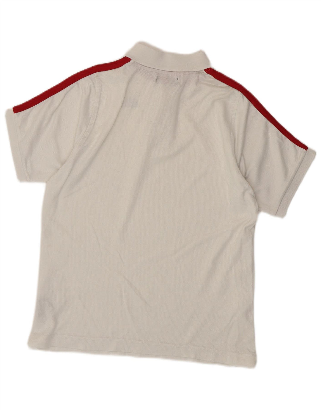Kappa Herren-Poloshirt, klein, weiße Colourblock-Baumwolle