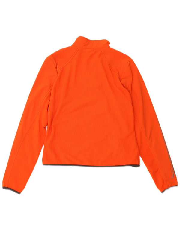 Nike Damen Therma-Fit Zip Neck Fleece Pullover UK 16/18 XL Orange Polyester