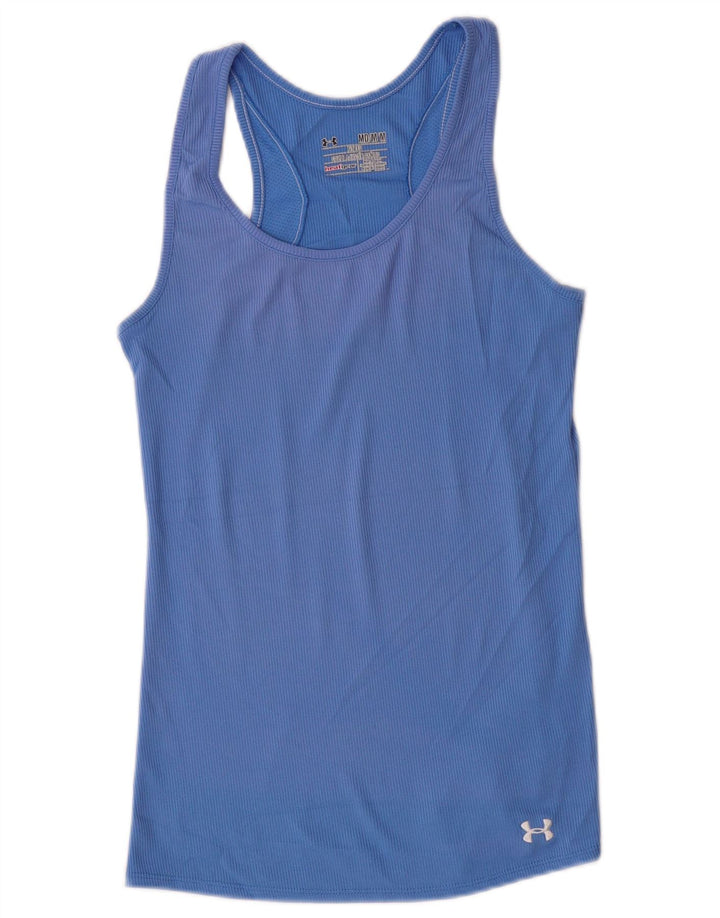Under Armour Damen Heat Gear Weste Top UK 12 Mittelblau