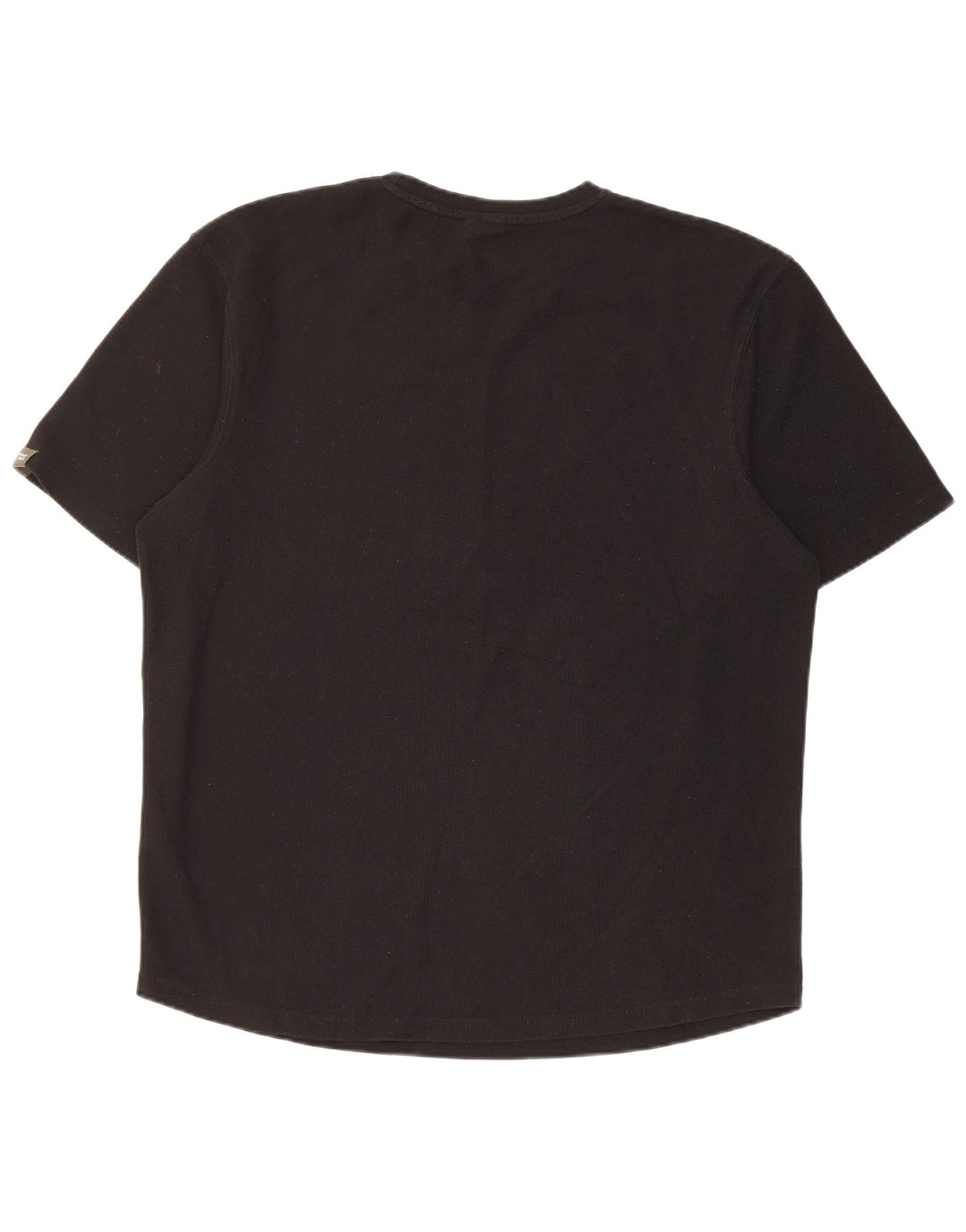 Zara Herren T-Shirt Top Large Schwarz Polyester
