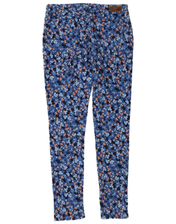 Levi's Damen Demi Curve Modern Rise Skinny Jeans W27 L32 Blau geblümt