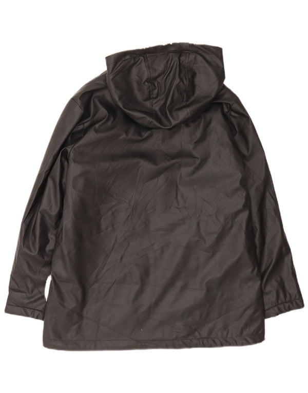 Zara Mädchen-Windbreakerjacke mit Kapuze, reguläre Passform, 13–14 Jahre, Schwarz