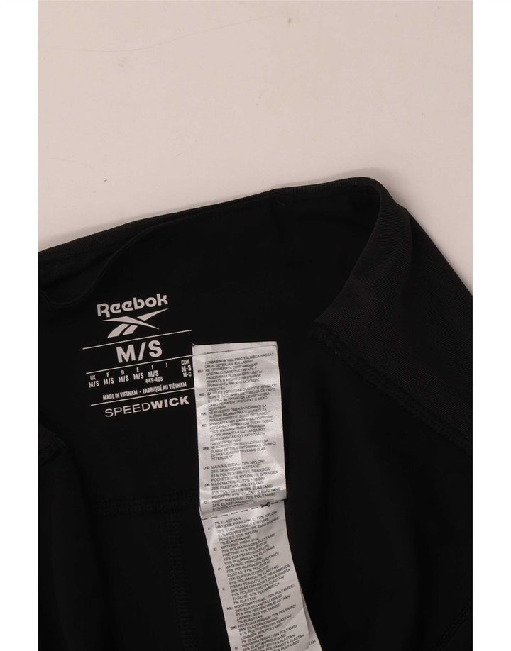 Reebok Damen-Leggings mit hoher Taille, kleines schwarzes Nylon