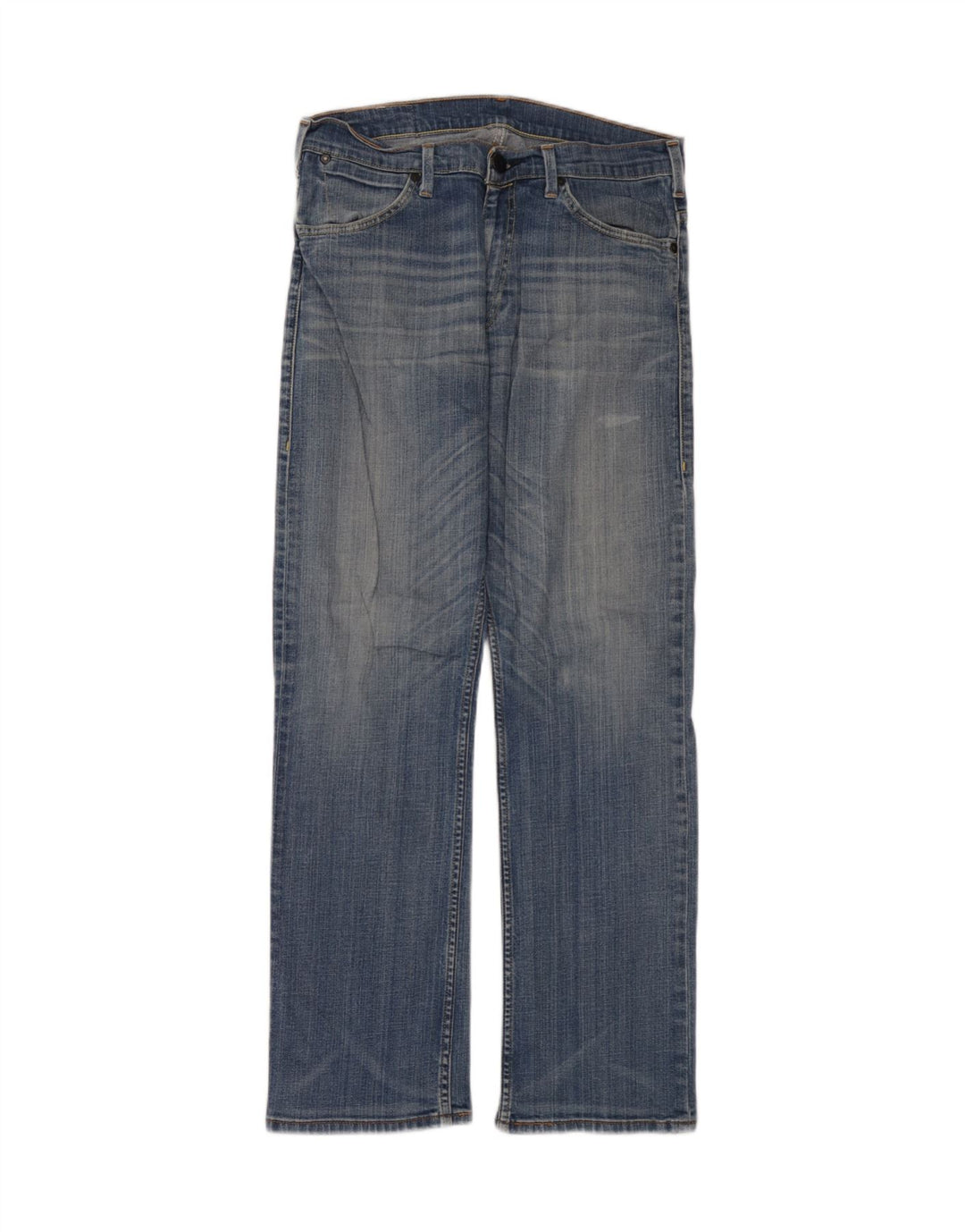 Levi's Herren Straight Jeans W32 L32 Blaue Baumwolle