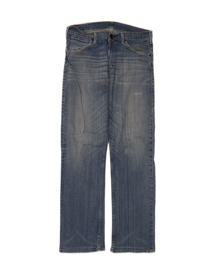 Levi's Herren Straight Jeans W32 L32 Blaue Baumwolle