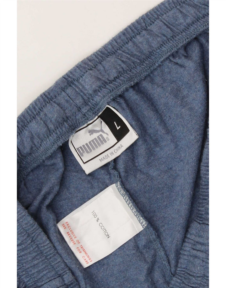 Puma Herren-Sportshorts, groß, marineblau gesprenkelte Baumwolle