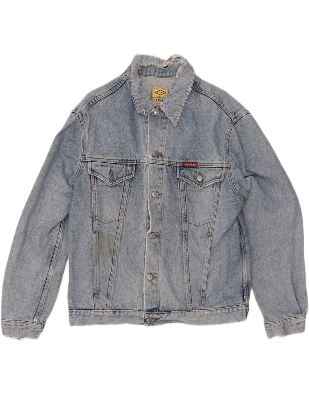 PACIFIC TRAIL Mens Denim Jacket UK 38 Medium Blue Vintage Pacific Trail and Second-Hand Pacific Trail from Messina Hembry 