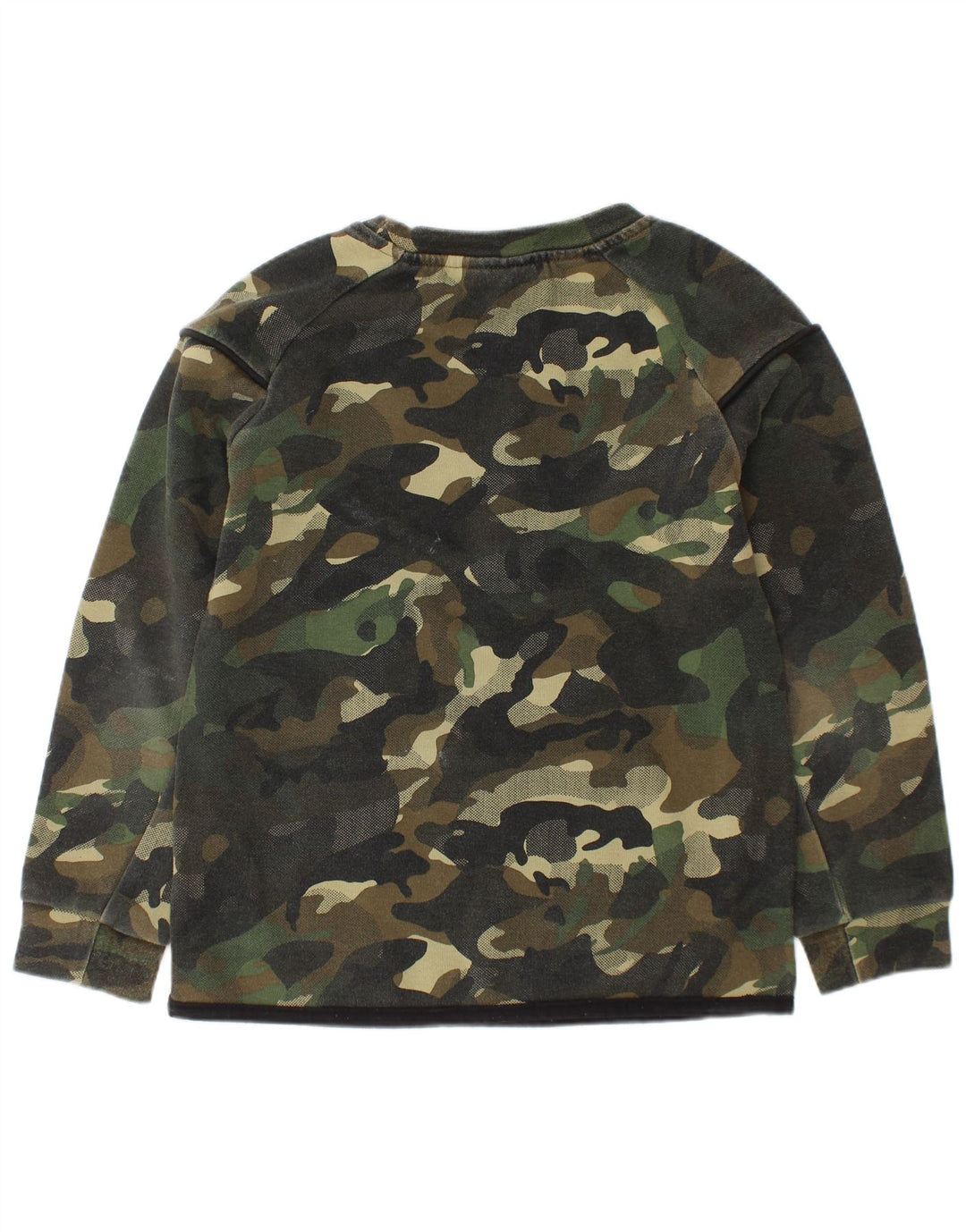NIKE Grafik-Sweatshirt für Jungen, 5–6 Jahre, mittelgrün, Camouflage