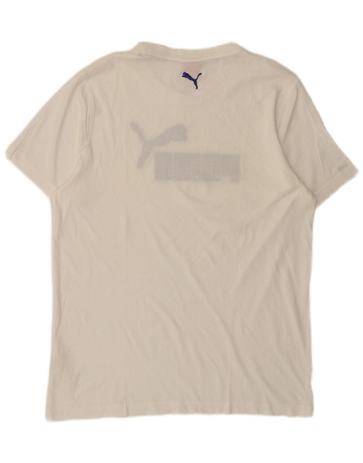 Puma Herren T-Shirt mit Grafik, Größe L, Weiß