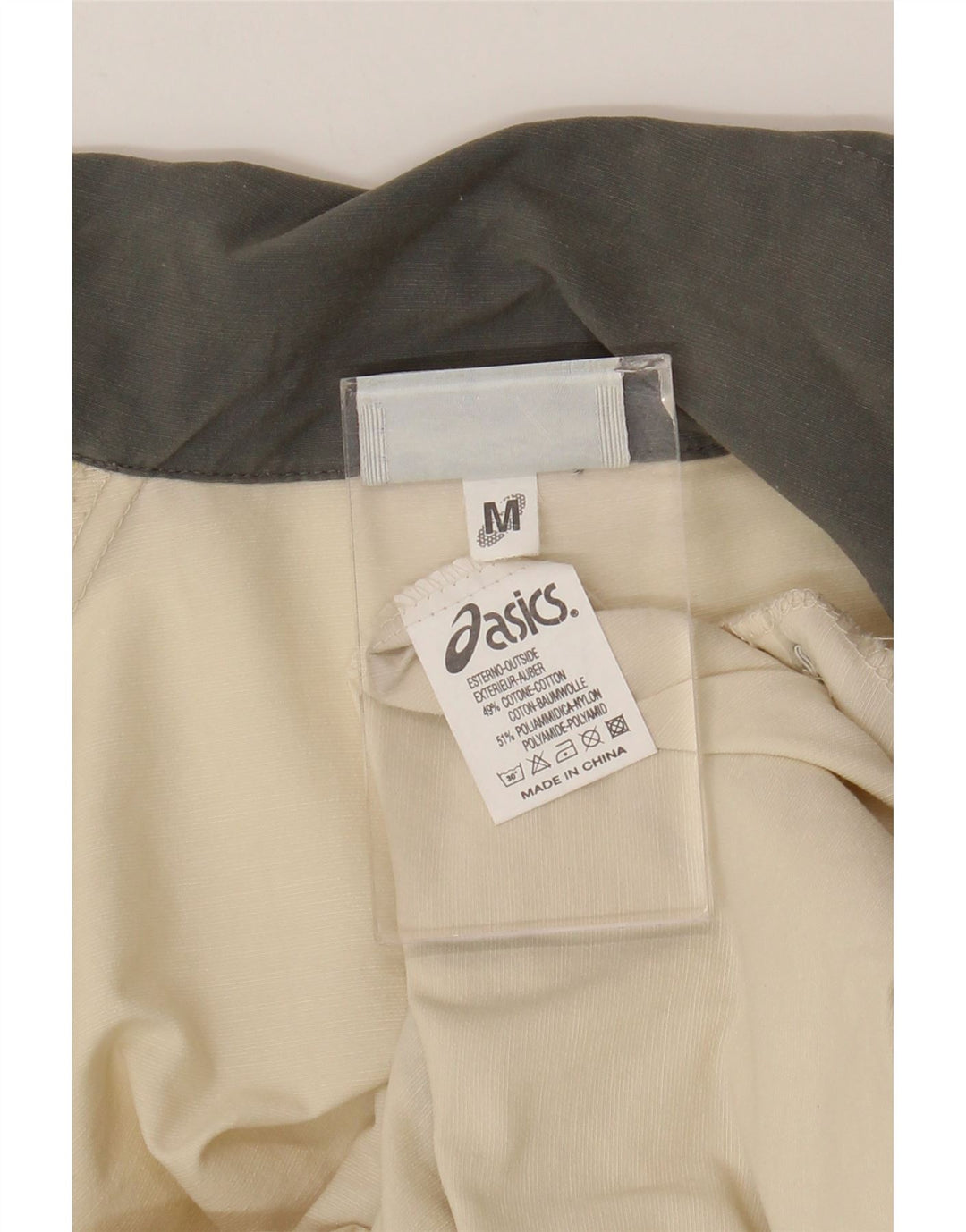 Asics Herren Utility Jacke UK 38 Mittelbeige Baumwolle