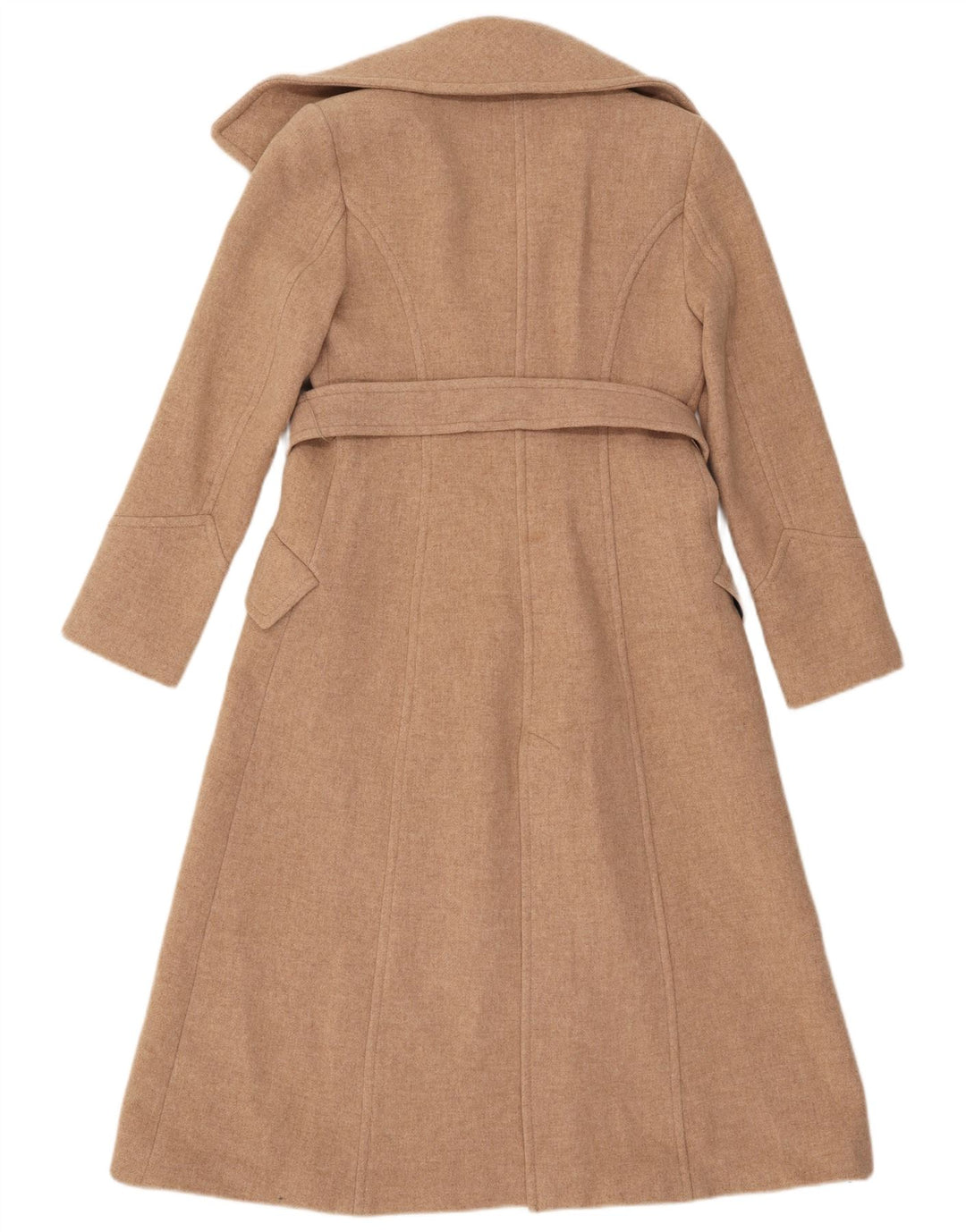 Zara Damen Loose Fit Mantel UK 6 XS Beige