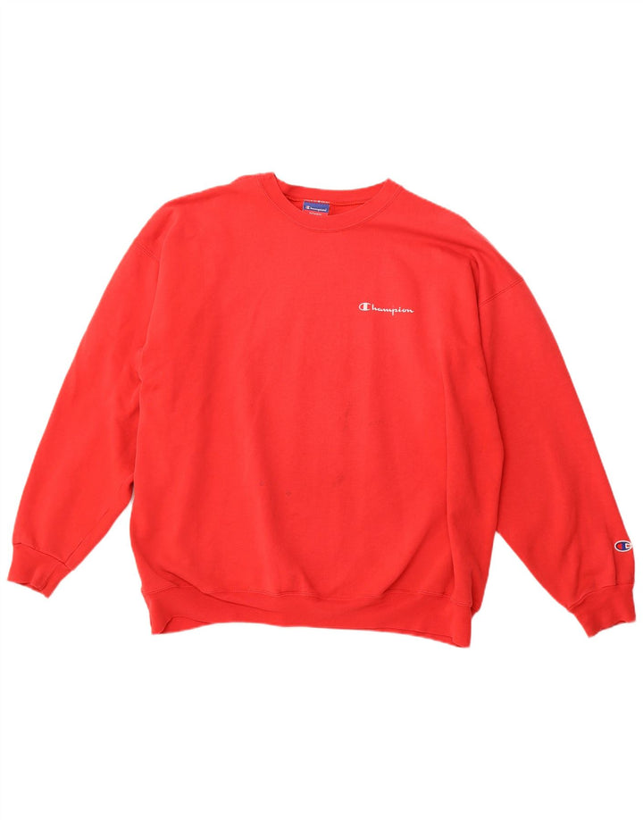 CHAMPION Herren Sweatshirt Pullover XL Rot Baumwolle