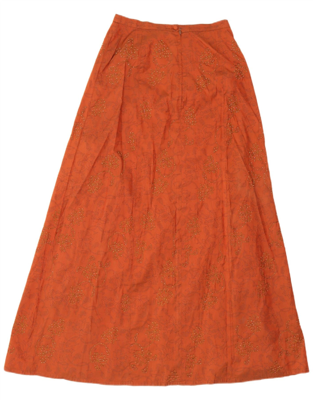 Blunauta Damen 4-Knopf-3-teiliges Set IT 42 Medium W28 Orange Blumenseide