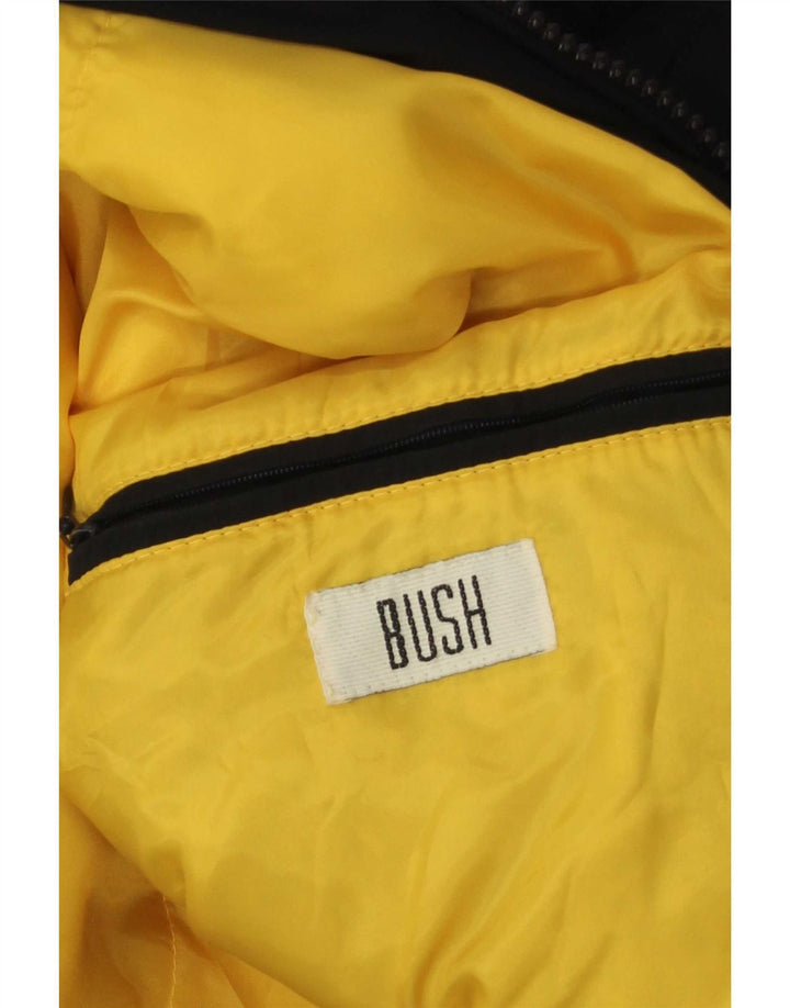 Bush Wattierte Herrenjacke mit Kapuze, UK 44 2XL, Marineblau