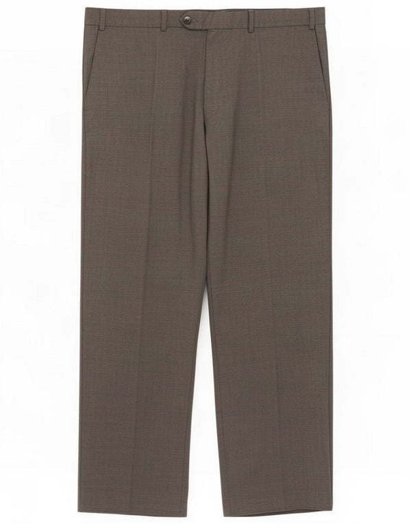 Marks & Spencer Herren-Anzughose mit geradem Schnitt, W38 L29, graues Polyester