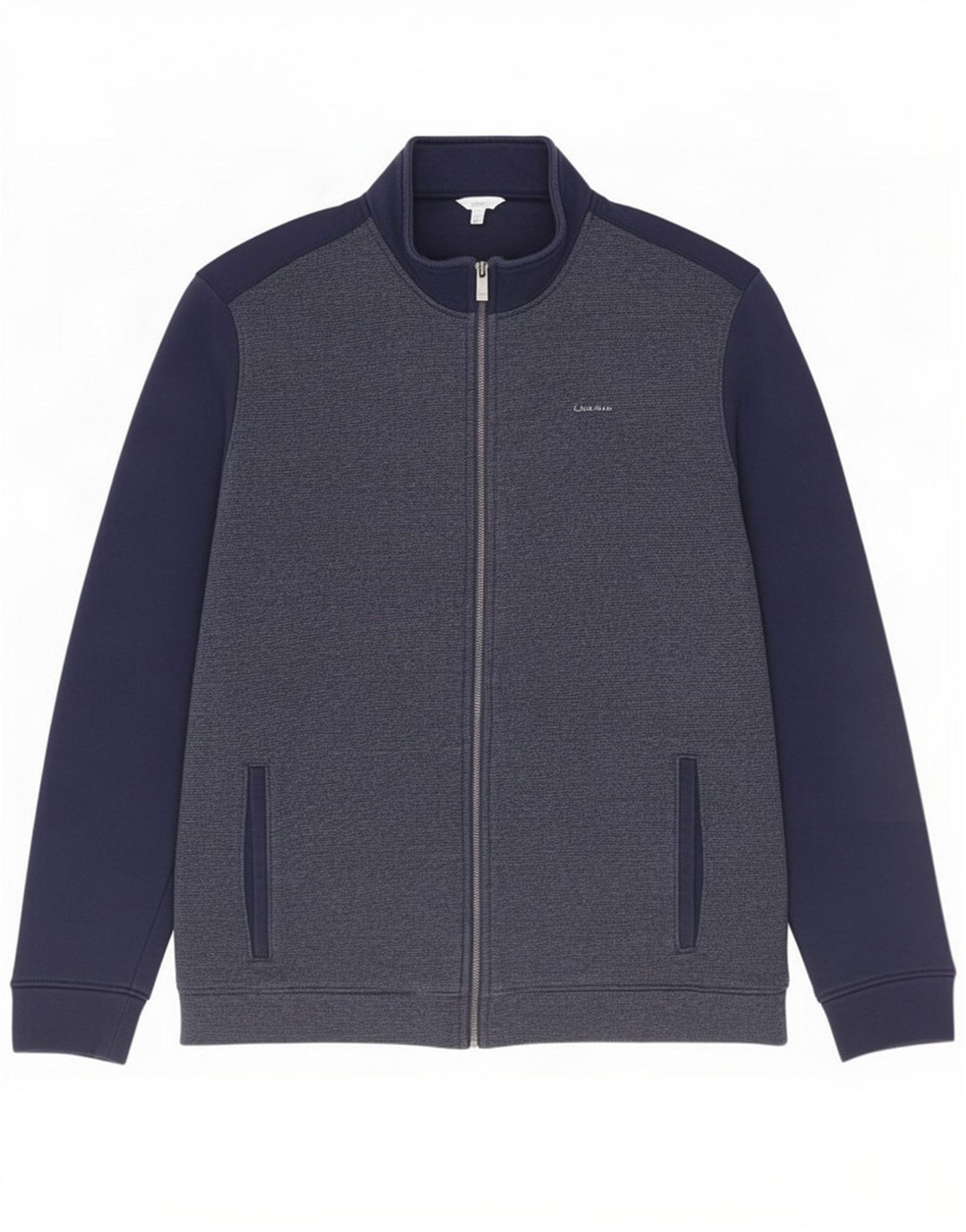 Calvin Klein Herren-Trainingsanzugoberteil, große marineblaue Baumwolle