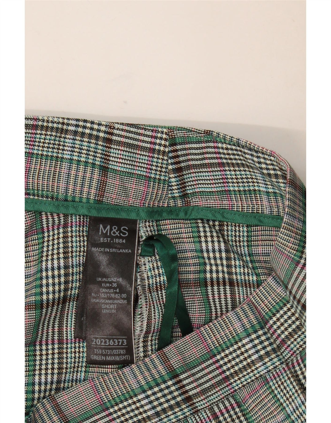 MARKS & SPENCER Kurz geschnittene Damenhose UK 8 Small W28 L24 Grau