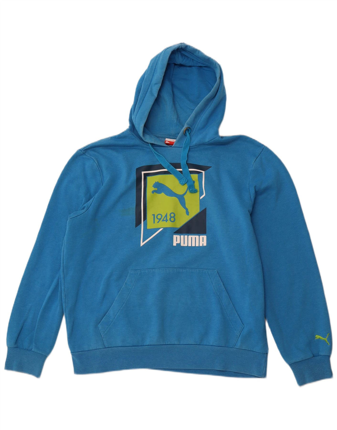 PUMA Herren Graphic Hoodie Pullover Large Blau