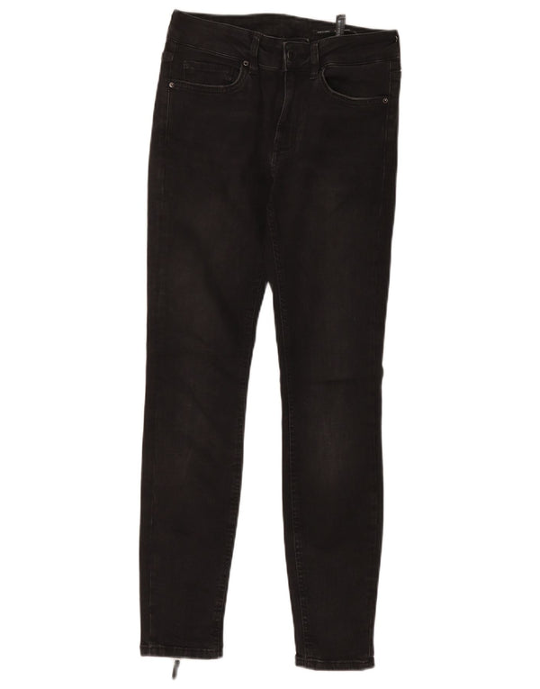 Zara Damen Slim Jeans EU 36 XS W26 L27 Schwarze Baumwolle