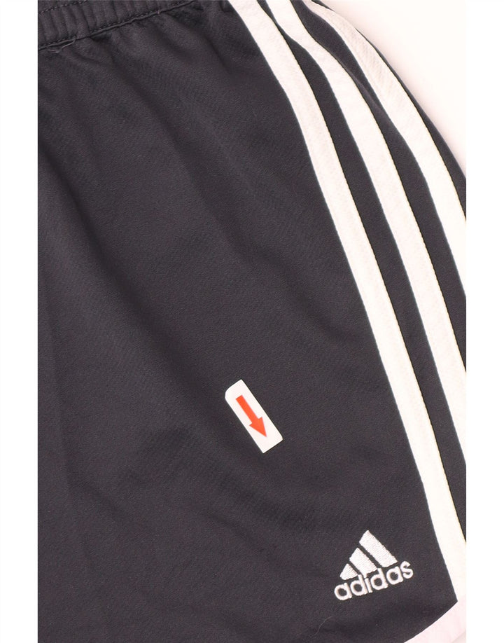 Adidas Damen Sportshorts UK 16 Large Marineblau Polyester