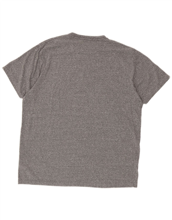 Weird Fish Herren-T-Shirt mit Grafik, XL, grau meliert, Polyester