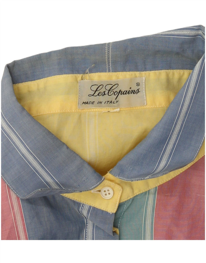 Les Copains Damen Kurzarmhemd XL Mehrfarbig gestreift