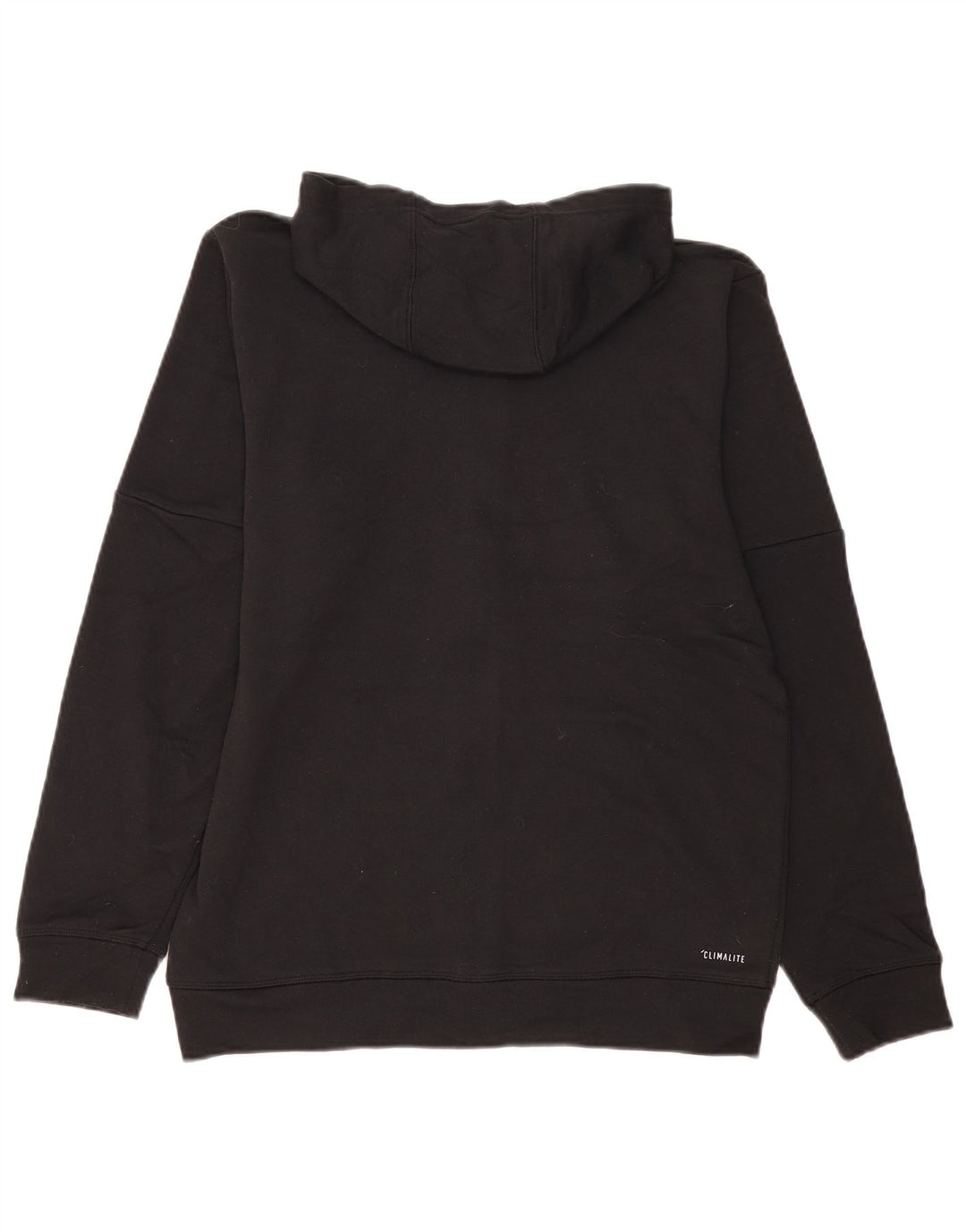 Adidas Herren Climalite Zip Hoodie Pullover Medium Schwarz Colourblock Polyester