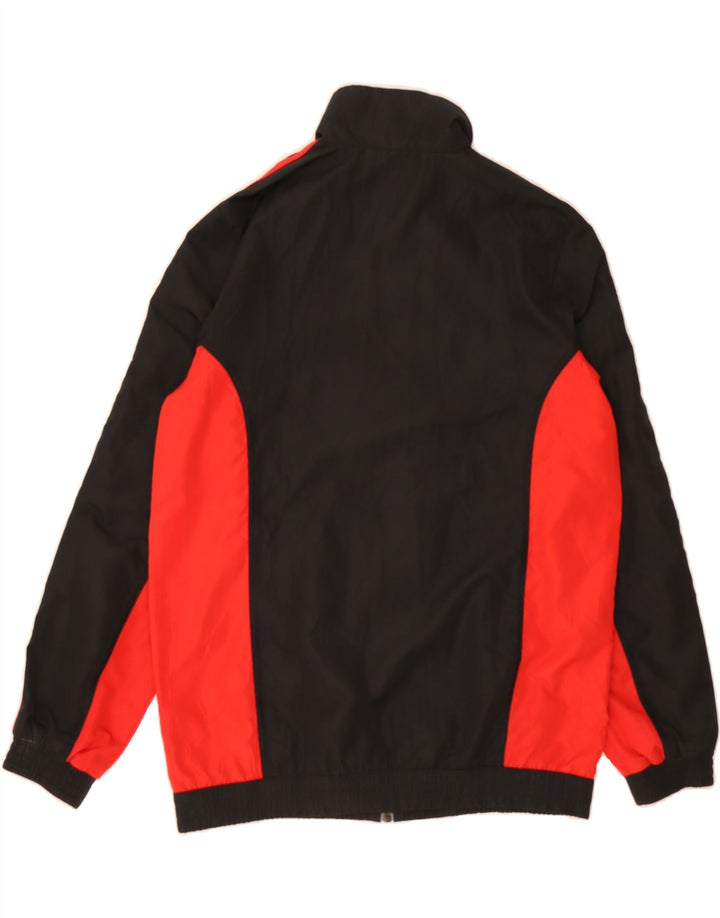 ADIDAS Boys Tracksuit Top Jacket 13-14 Years  Black Colourblock Polyester Vintage Adidas and Second-Hand Adidas from Messina Hembry 