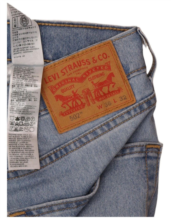 Levi's Herren 502 Tapered Jeans W36 L32 Blaue Baumwolle