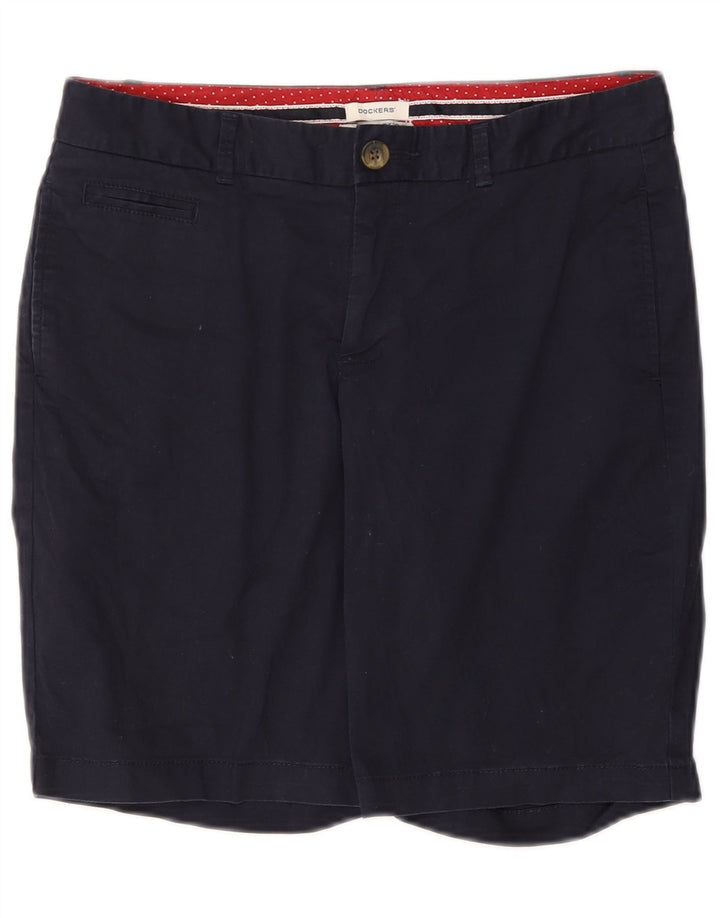 DOCKERS Leicht kurvige Chino-Shorts für Damen US 6 Medium W30 Marineblau