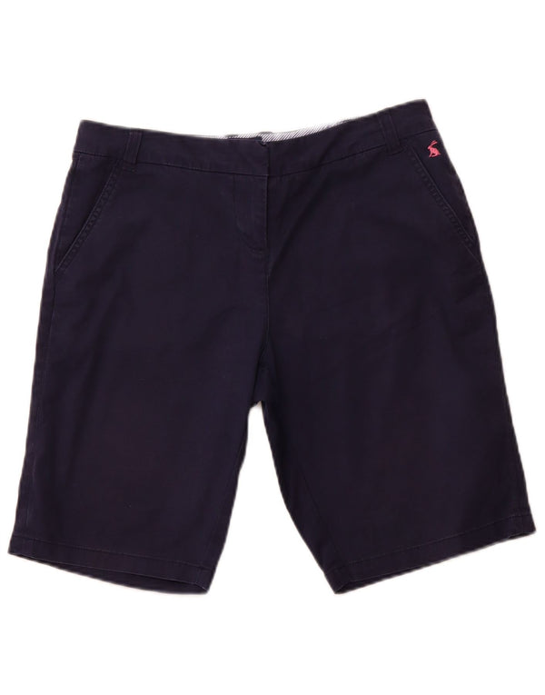 JOULES Damen Chino-Shorts UK 10 Small W30 Marineblaue Baumwolle