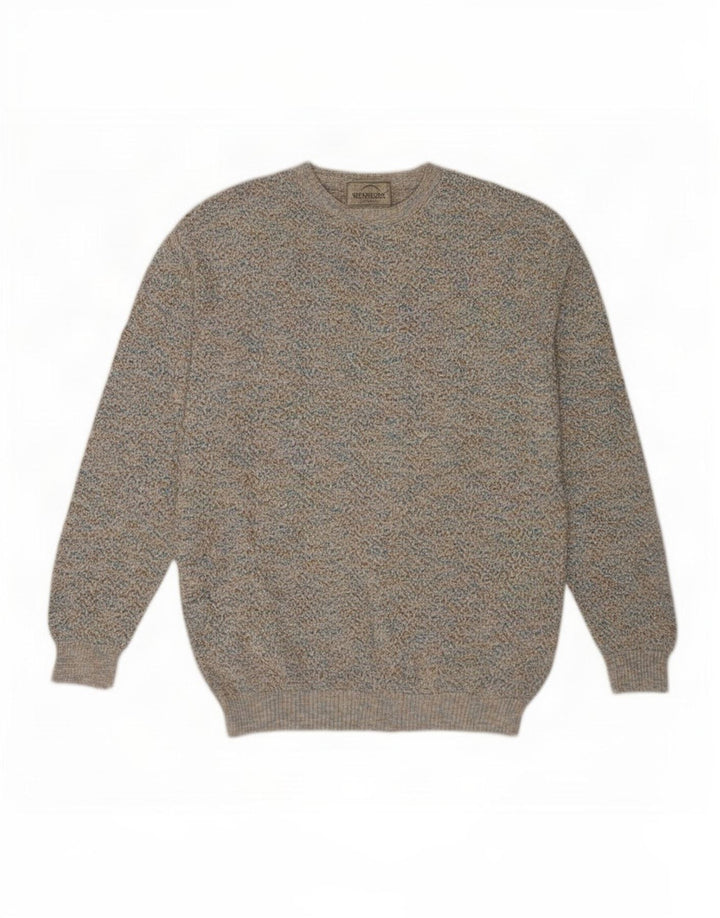 Suspense Herren-Pullover mit U-Boot-Ausschnitt, IT 48, mittelgroß, mehrfarbig gefleckt