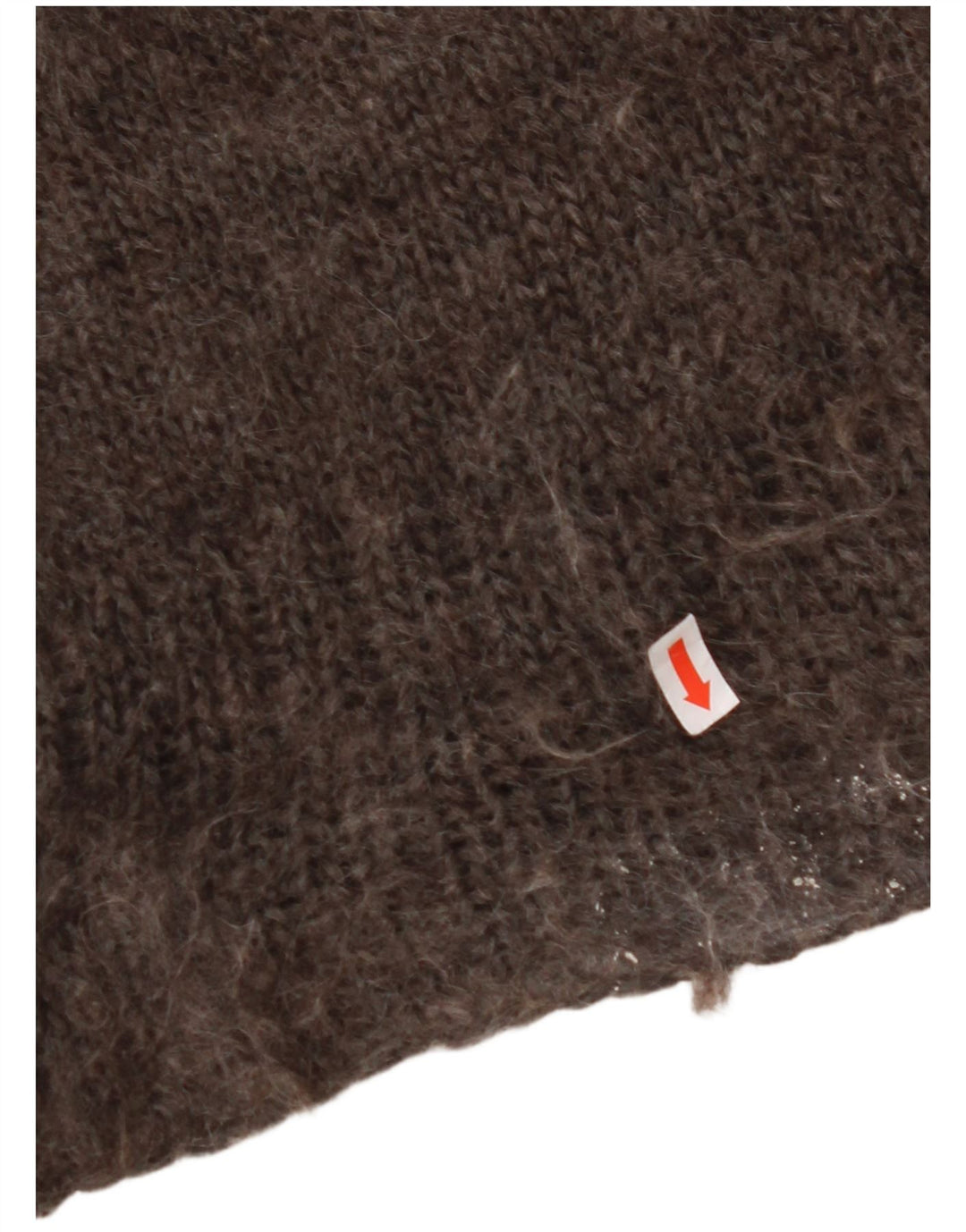 VINTAGE Herren Weste Tank Top Mittelbraun Fair Isle