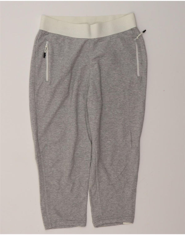 ADIDAS Damen-Trainingsanzug mit Grafik, Jogginghose, Gr. 8/10, Größe S, Grau