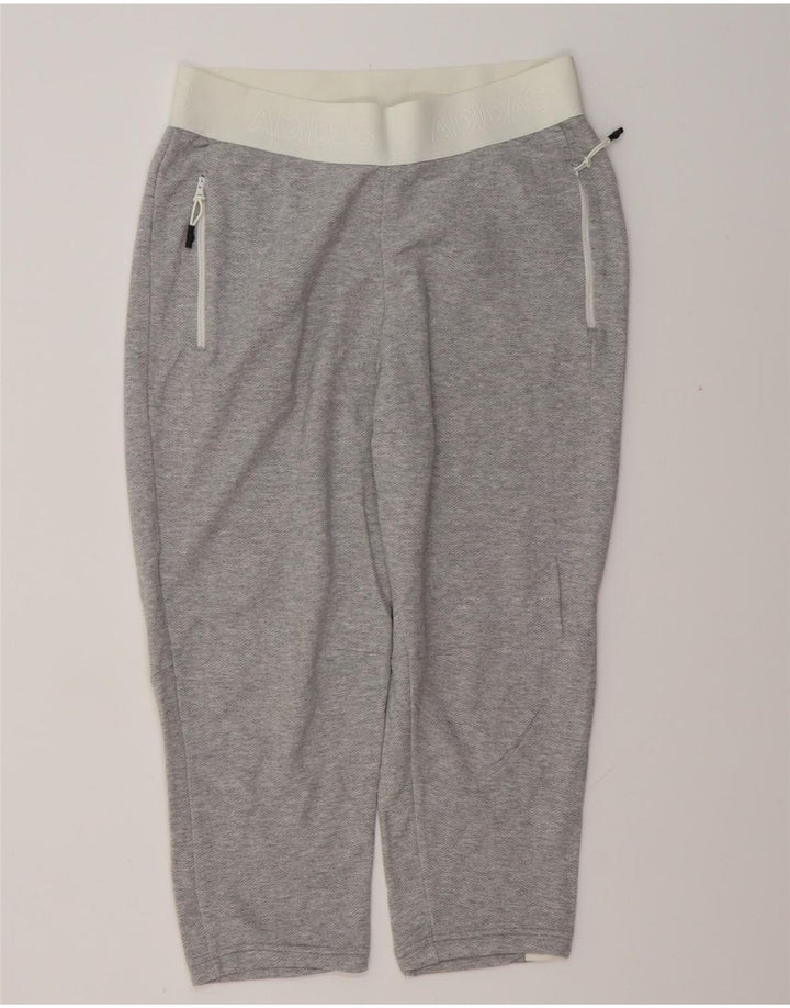 ADIDAS Damen-Trainingsanzug mit Grafik, Jogginghose, Gr. 8/10, Größe S, Grau