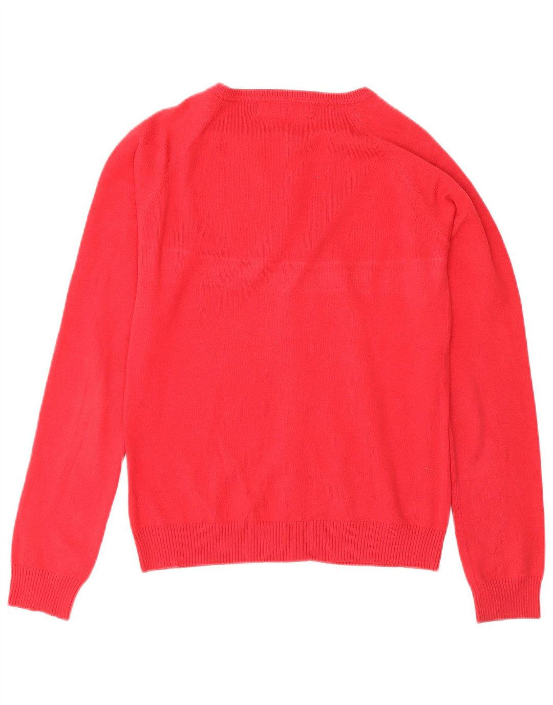Zara Damen-Cardigan-Pullover UK 12 Mittelrote Baumwolle