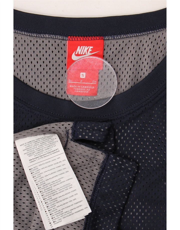 NIKE Herren Grafik-Weste-Top, klein, marineblau, Polyester