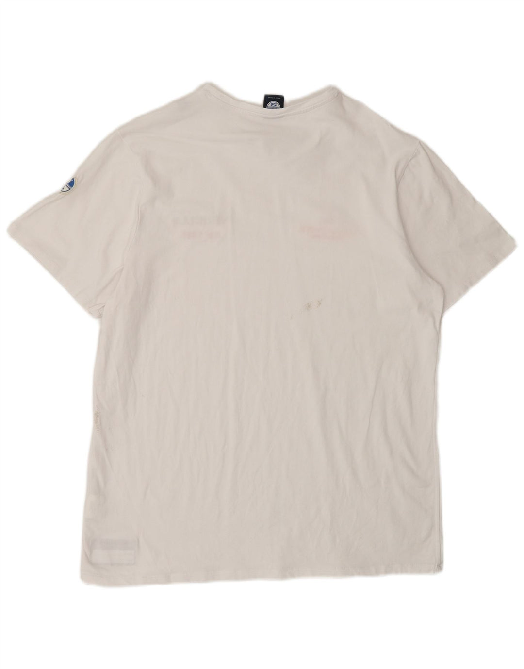 NORTH SAILS Herren Grafik-T-Shirt-Oberteil XL aus weißer Baumwolle