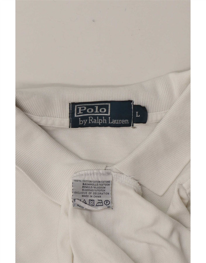 Polo Ralph Lauren Herrenhemd, groß, aus weißer Baumwolle