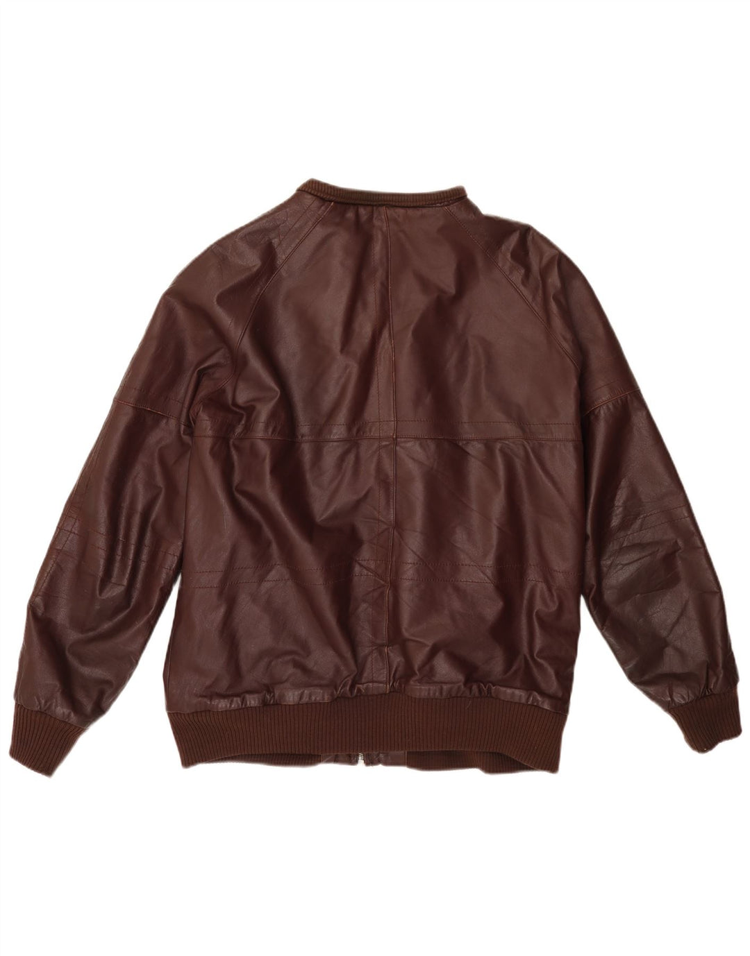 VINTAGE Herren Lederjacke UK 38 Medium Burgund