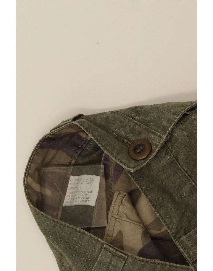 ZARA Herren Cargoshorts EU 46 XL W36 Khaki Baumwolle