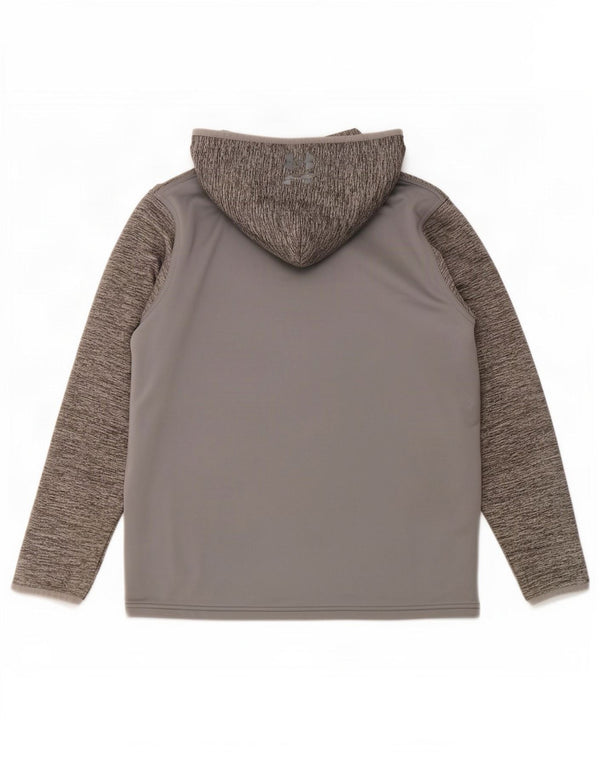 Under Armour Cold Gear Kapuzenpullover mit Reißverschluss für Jungen, 11–12 Jahre, Größe L, Grau