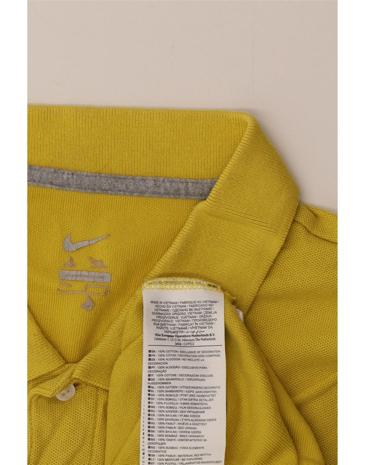 NIKE Herren-Poloshirt aus mittelgelber Baumwolle