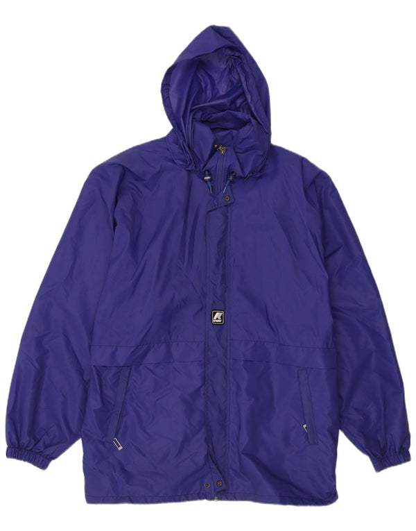 K-Way Herren-Regenjacke mit Kapuze, UK 42, XL, Blau