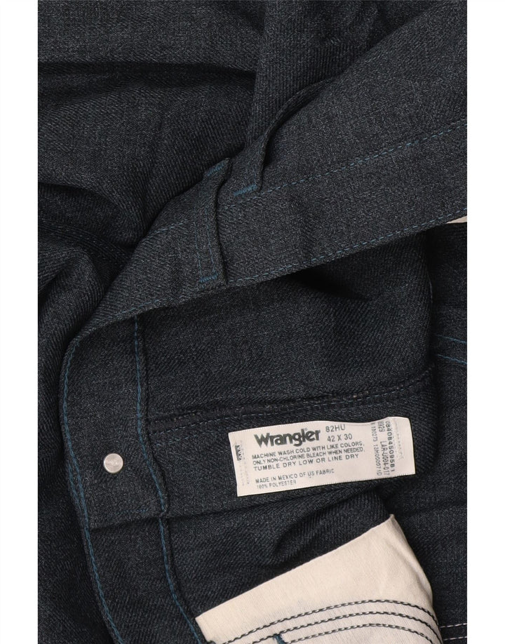Wrangler Herren-Anzughose, gerade, W42, L30, Marineblau, Polyester