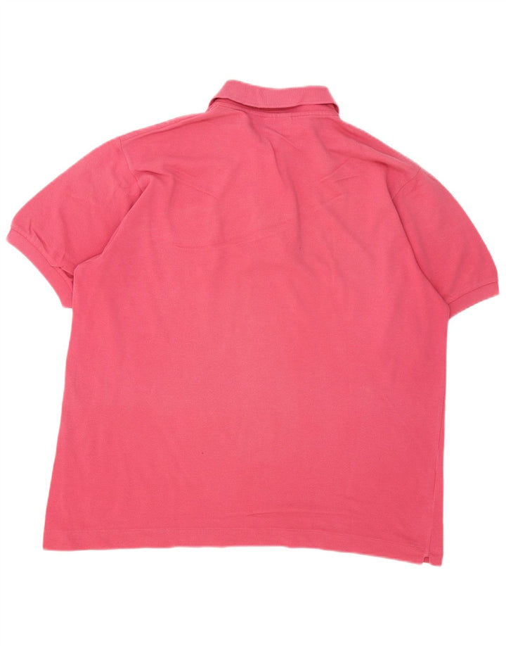 Lacoste Herren-Poloshirt, Größe 5, groß, rosa Baumwolle