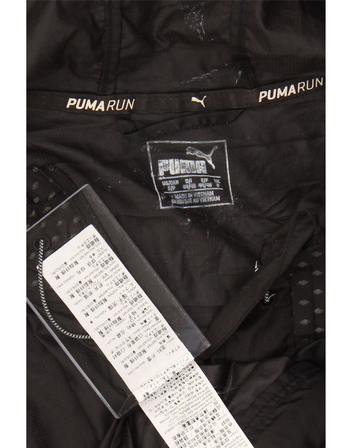 PUMA Herren-Lauf-Trainingsanzug mit Kapuze, Oberteil, Jacke, Größe S, Schwarz, gepunktet