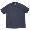 DICKIES Herren-Kurzarmhemd 2XL Marineblau Polyester